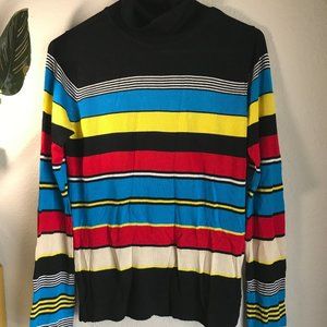Turtleneck Striped Sweater
